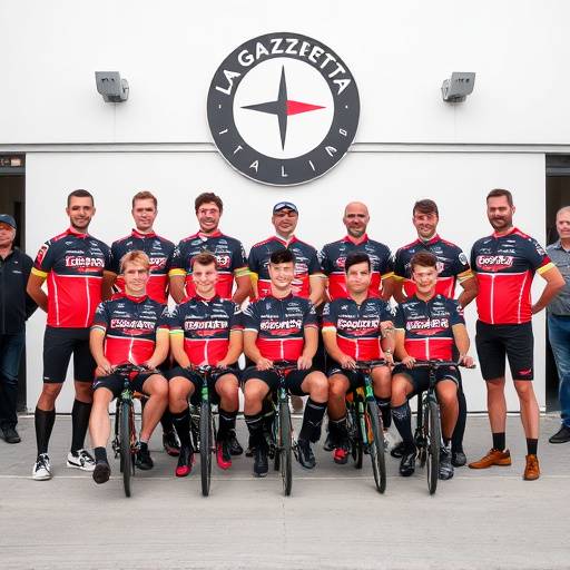 Foto di gruppo dei membri del team de La Gazzetta Italiana.